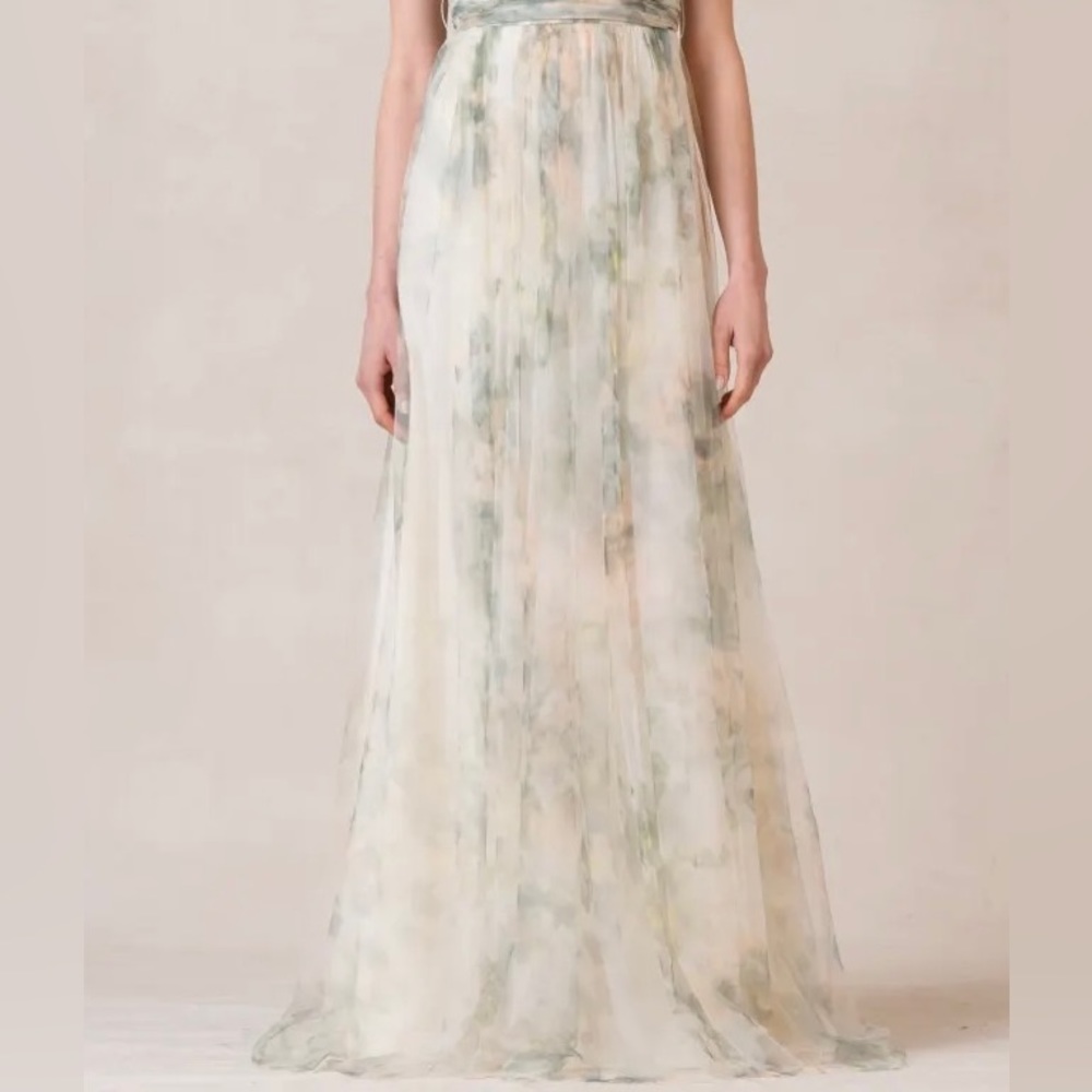 Jenny Yoo Pastel Maxi Skirt